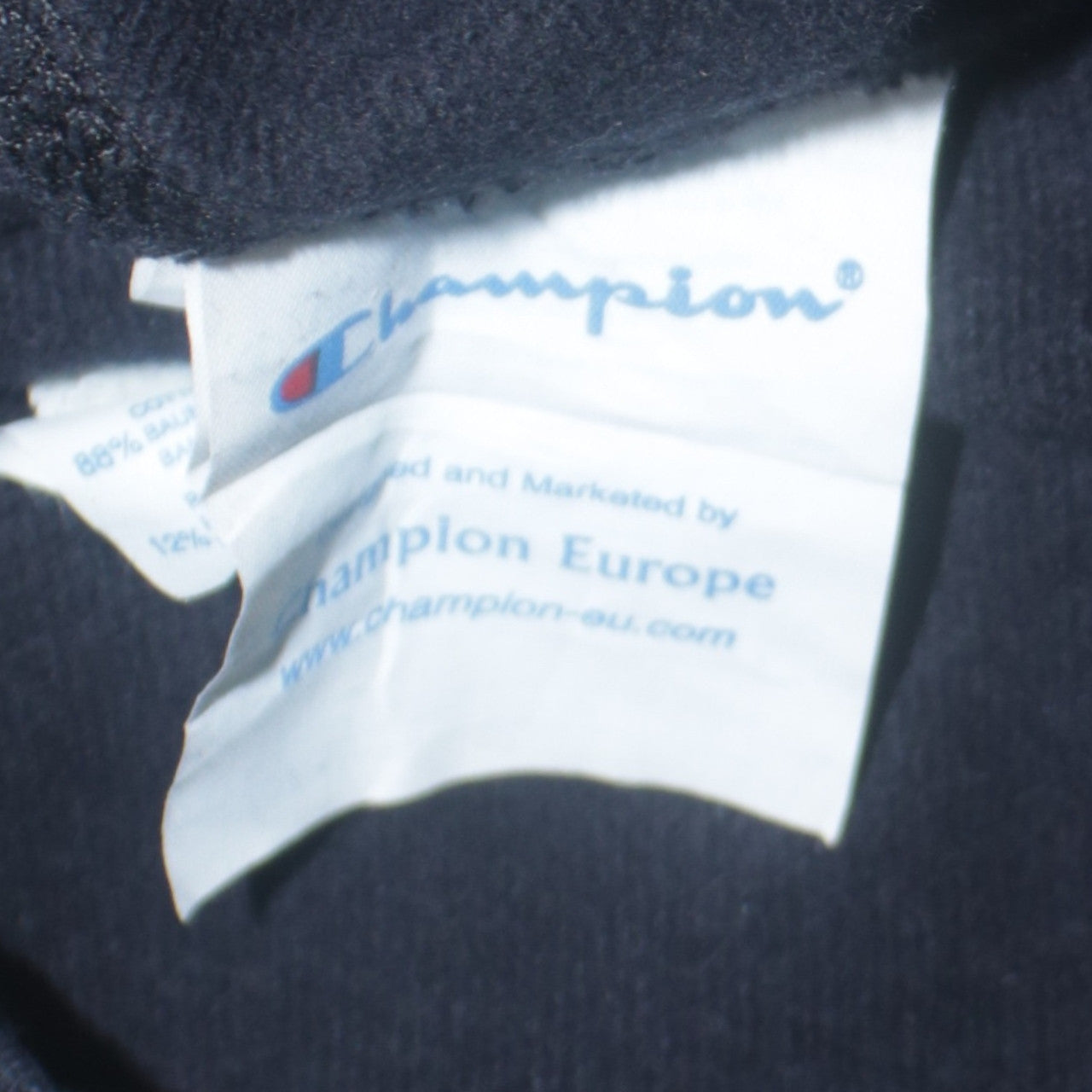 Champion Men’s Black 2XL Track Jacket Full Zip Cotton Blend