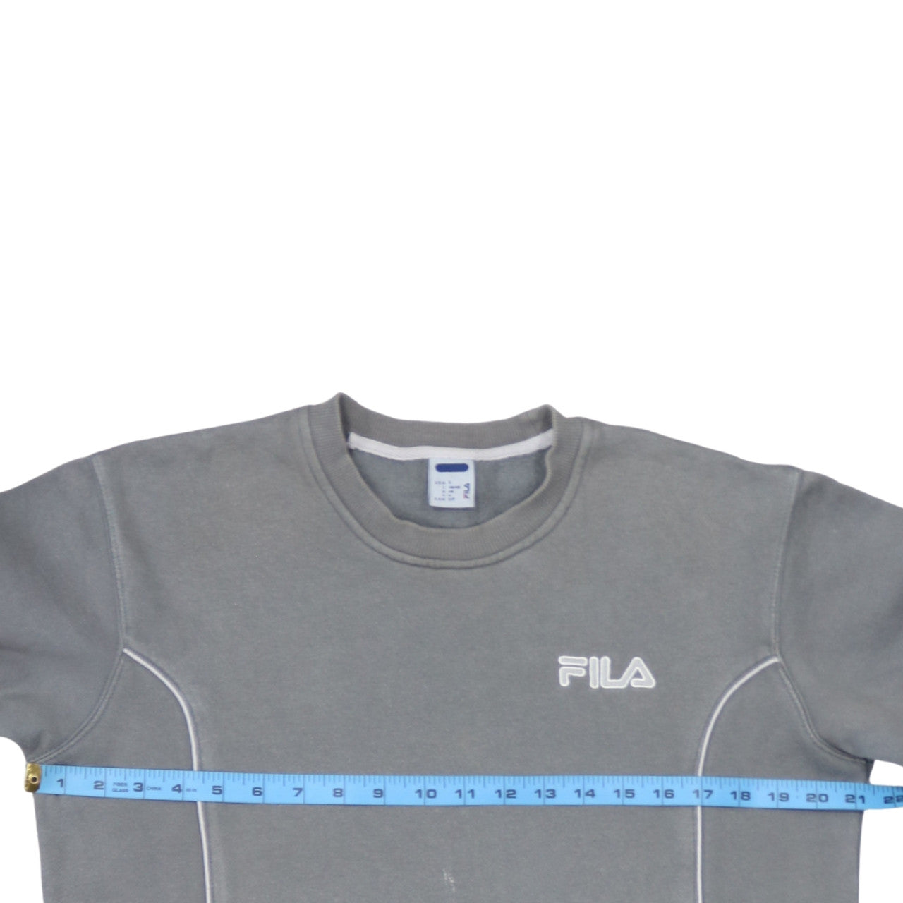 FILA Men's Grey Crew Neck Sweatshirt Size S Casual Pullover
