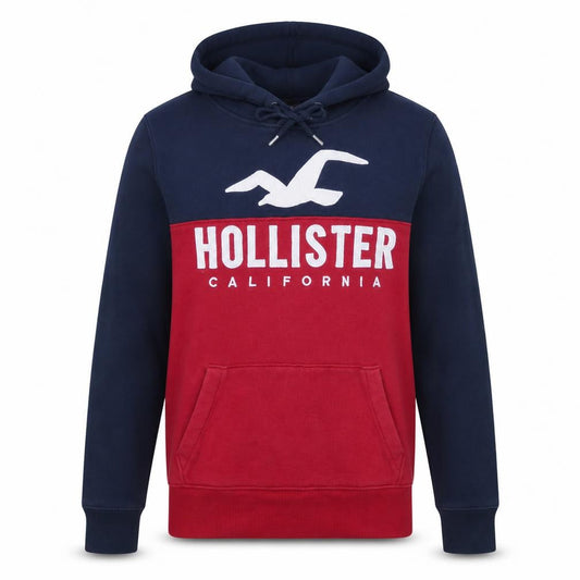 Hollister Men’s Multicoloured Pullover Hoodie S Logo Fleece