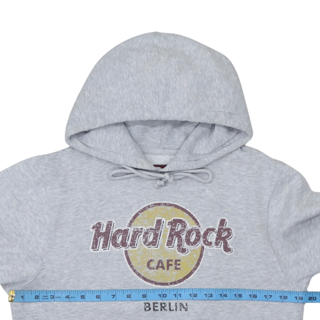 Hard Rock Cafe Berlin Women's Grey Pullover Hoodie Medium Cotton Blend