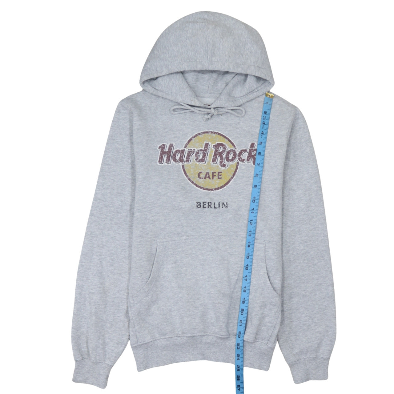 Hard Rock Cafe Berlin Women's Grey Pullover Hoodie Medium Cotton Blend