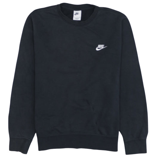 Nike Men's Black Small Pullover Crew Neck Fleece Sweatshirt
