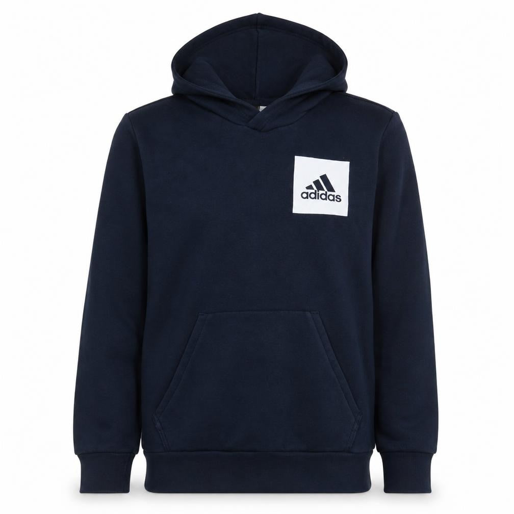 Adidas Men's Blue Pullover Hoodie Medium Regular Fit Fleece Sweatshirt