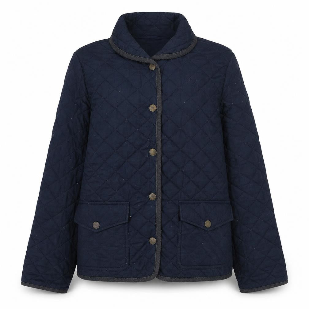 Ralph Lauren Girls Blue Quilted Mid-Length Jacket Size 16 Years