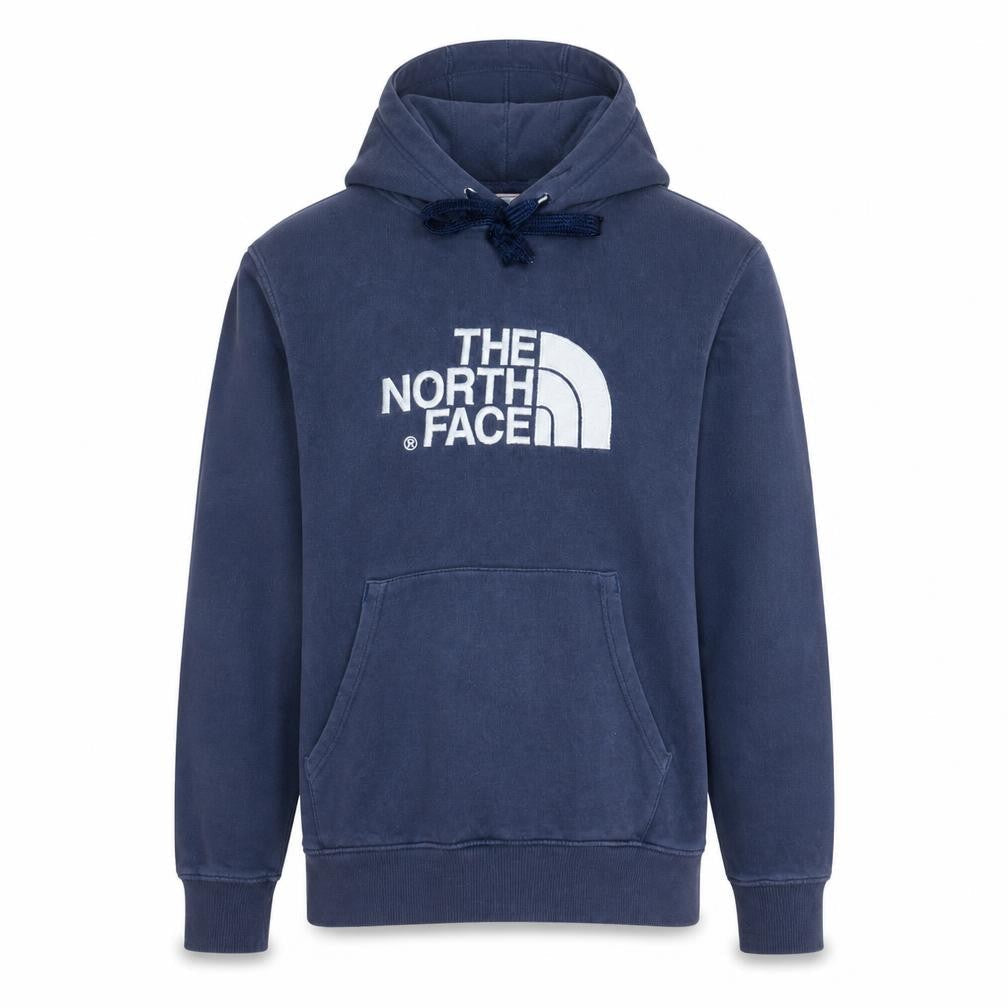 The North Face Mens Blue Pullover Hoodie Small Logo Sweatshirt