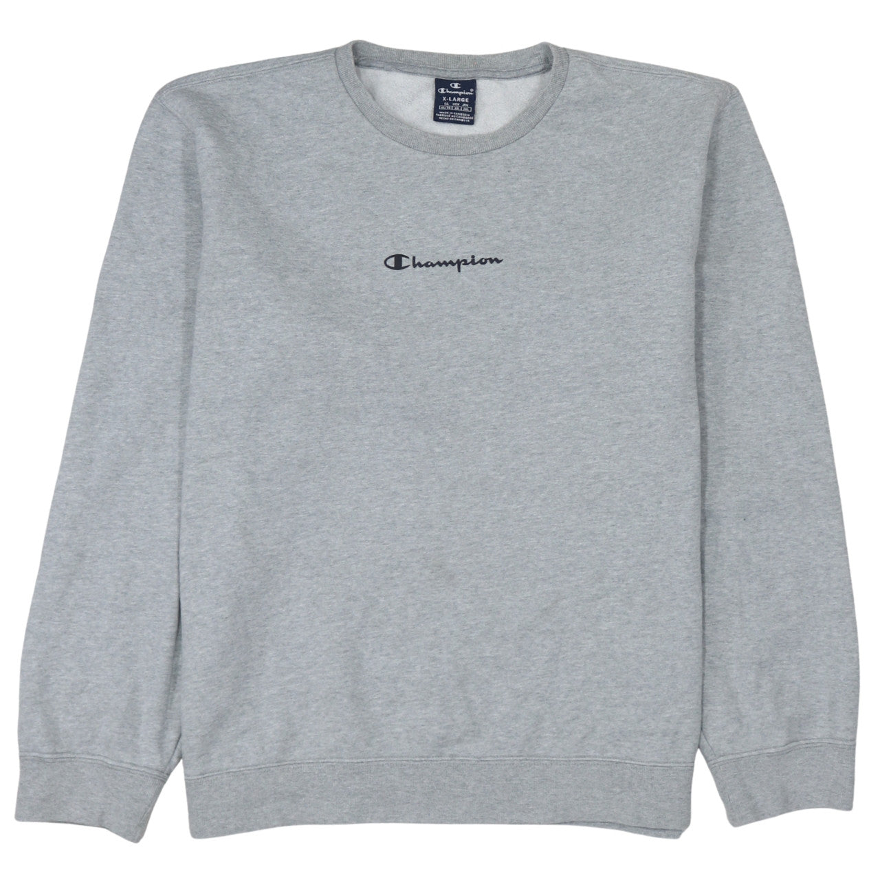 Champion Men's Grey XL Classic Crew Neck Sweatshirt