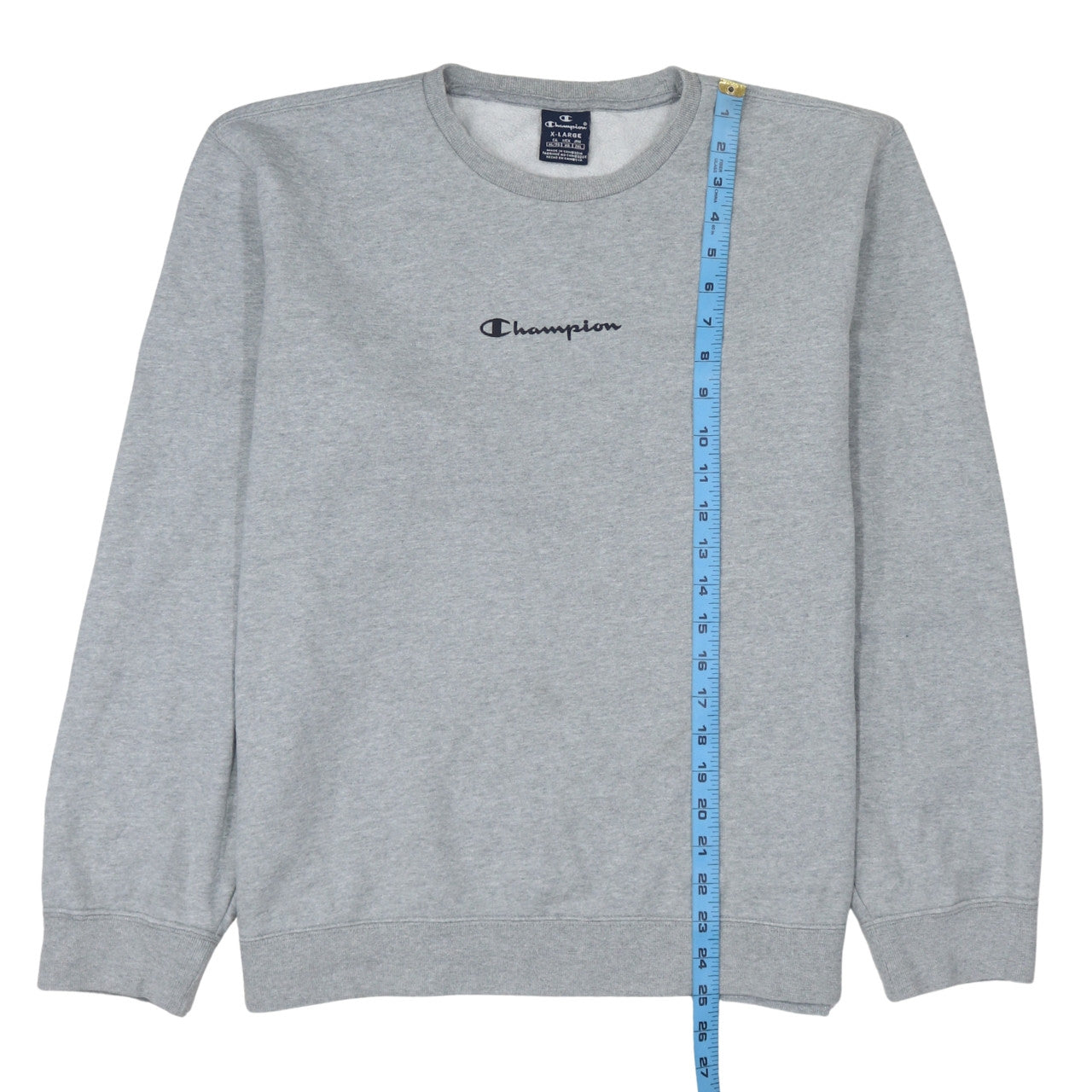 Champion Men's Grey XL Classic Crew Neck Sweatshirt