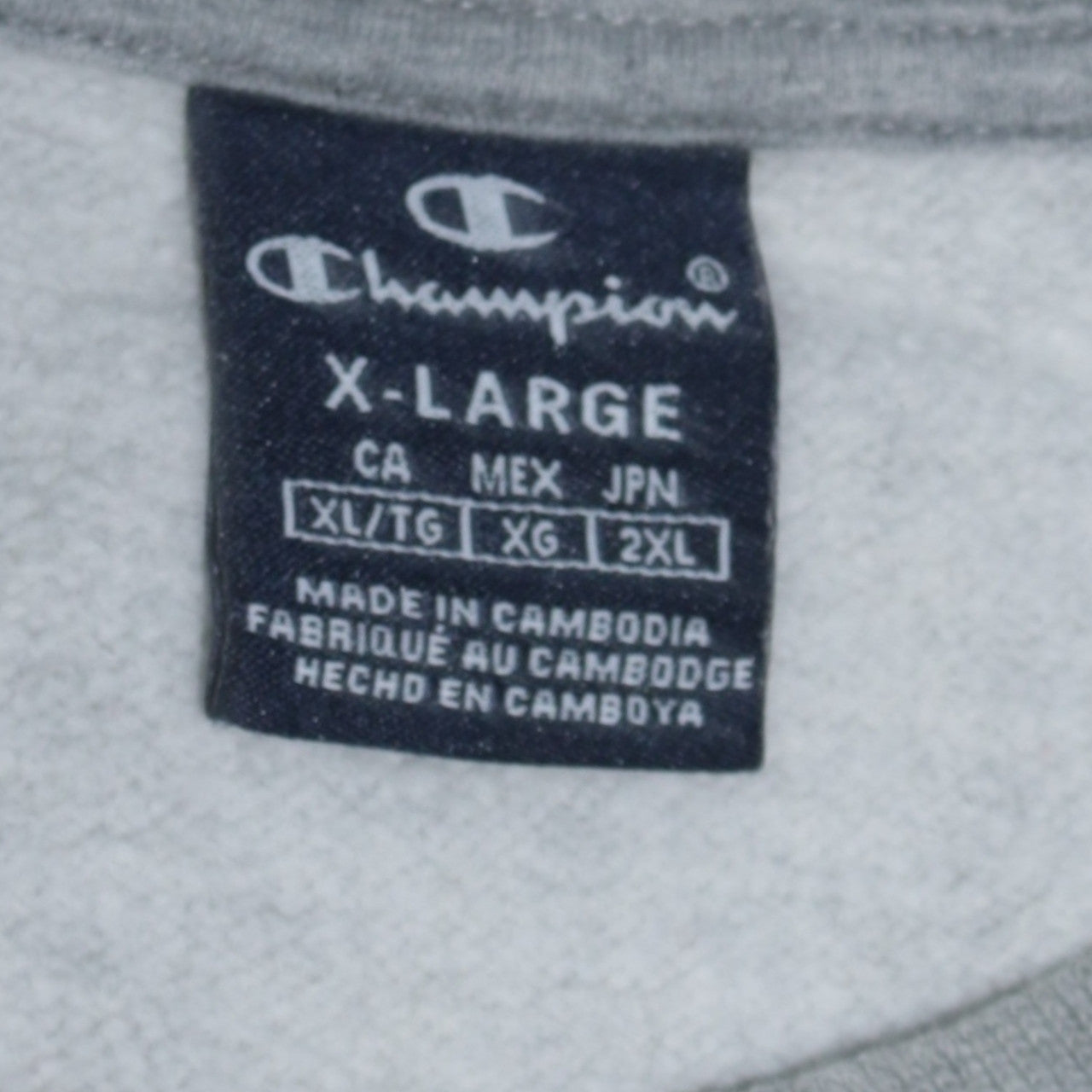 Champion Men's Grey XL Classic Crew Neck Sweatshirt