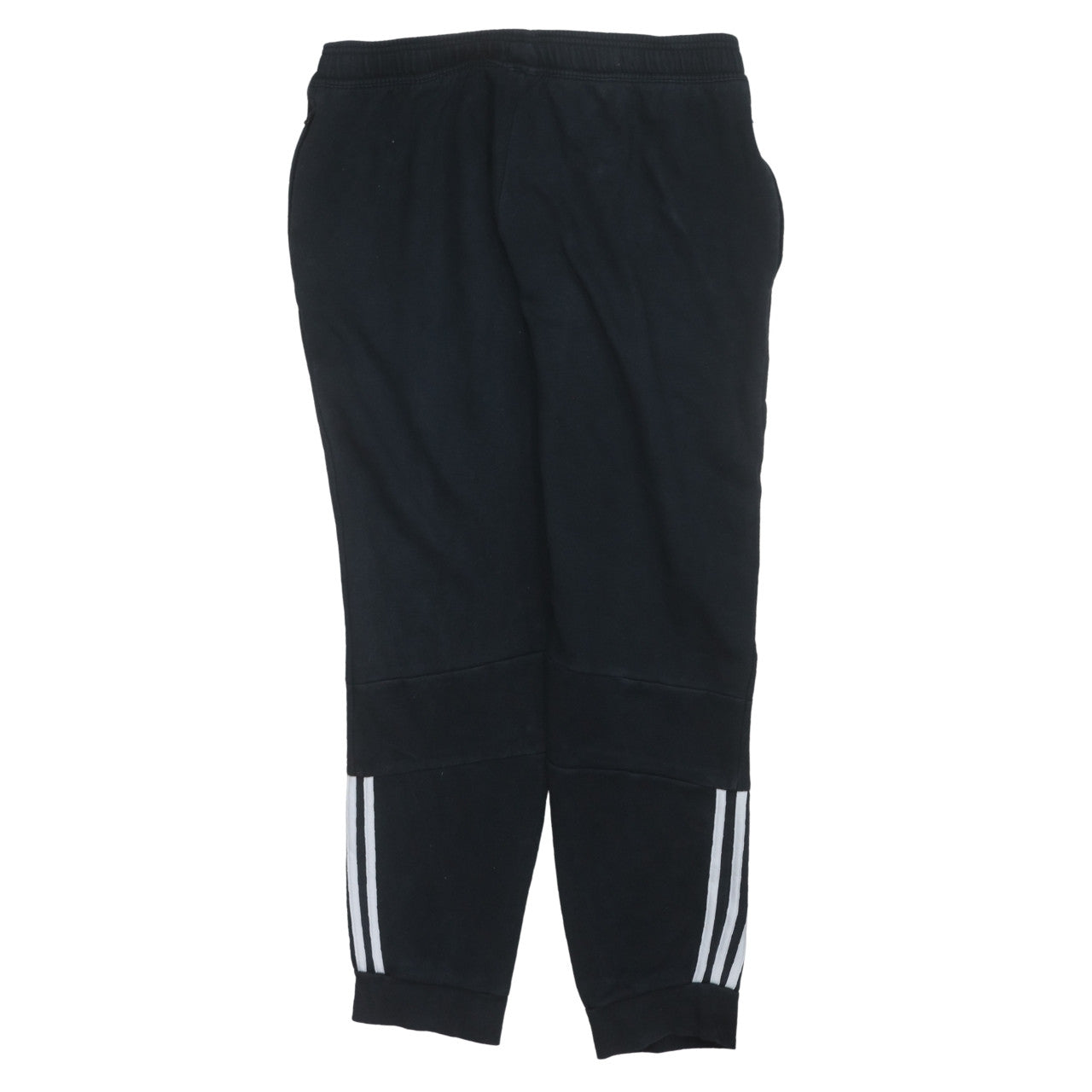 Adidas Men Black XL Jogger Sweatpants Fleece Regular Fit