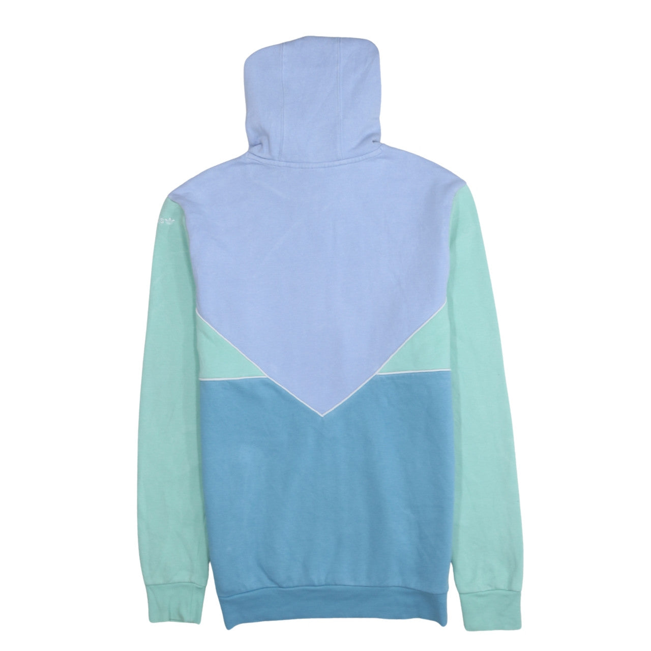 adidas Girls Blue Colourblock Pullover Hoodie Size 15-16 Years
