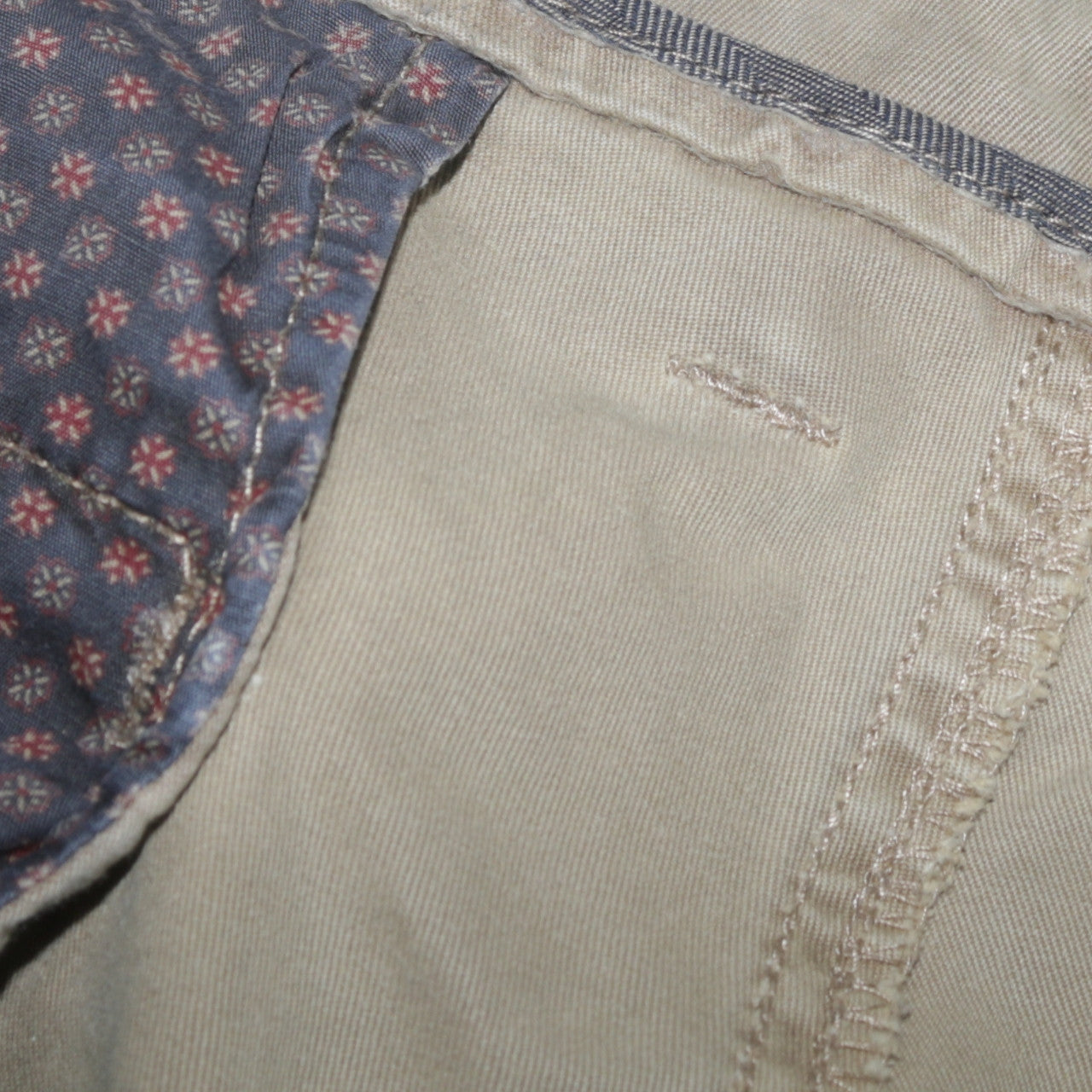 Tommy Hilfiger Men's Beige Chino Trousers 34W 34L Regular Fit