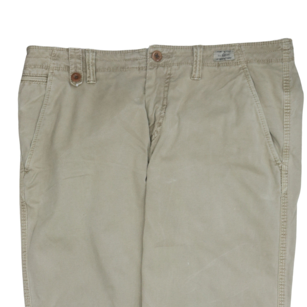 Tommy Hilfiger Men's Beige Chino Trousers 34W 34L Regular Fit