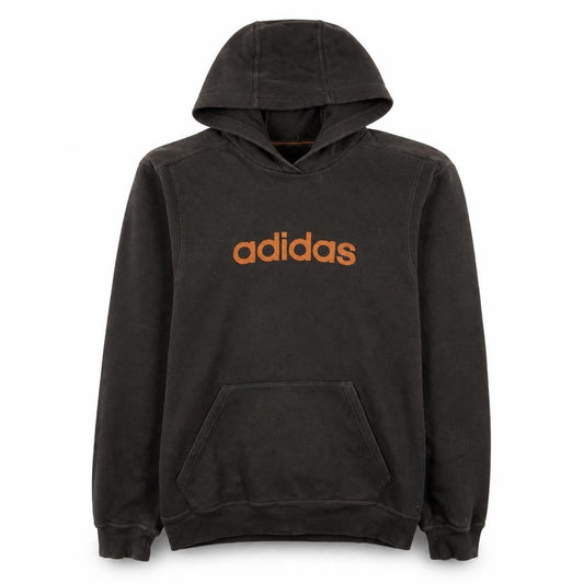 Adidas Men's Black Pullover Hoodie M Logo Fleece Sweatshirt