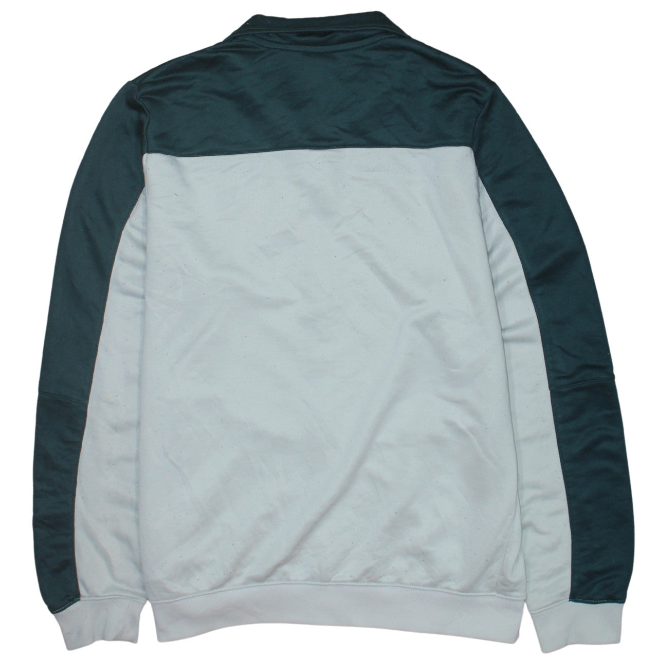 Nike Men's White Track Jacket L Full Zip Polyester Sportswear