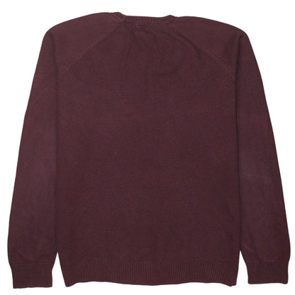 Levi's Men's Red Cotton Crew Neck Jumper Size M