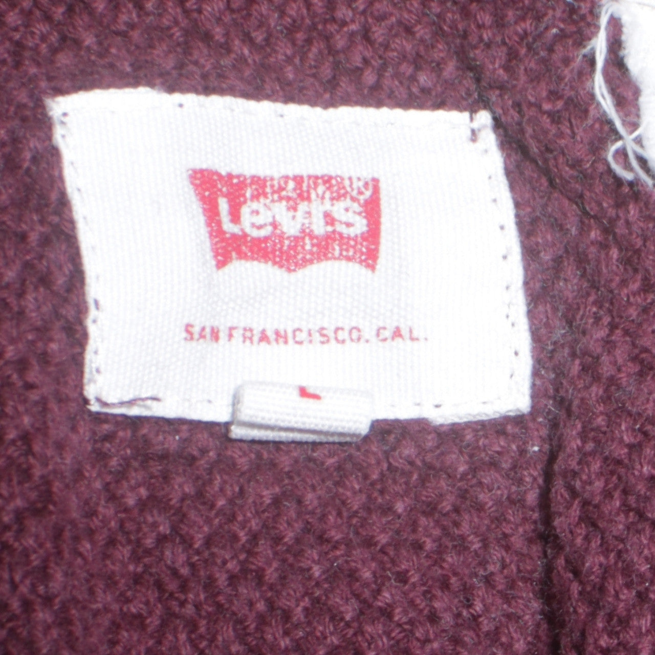Levi's Men's Red Cotton Crew Neck Jumper Size M