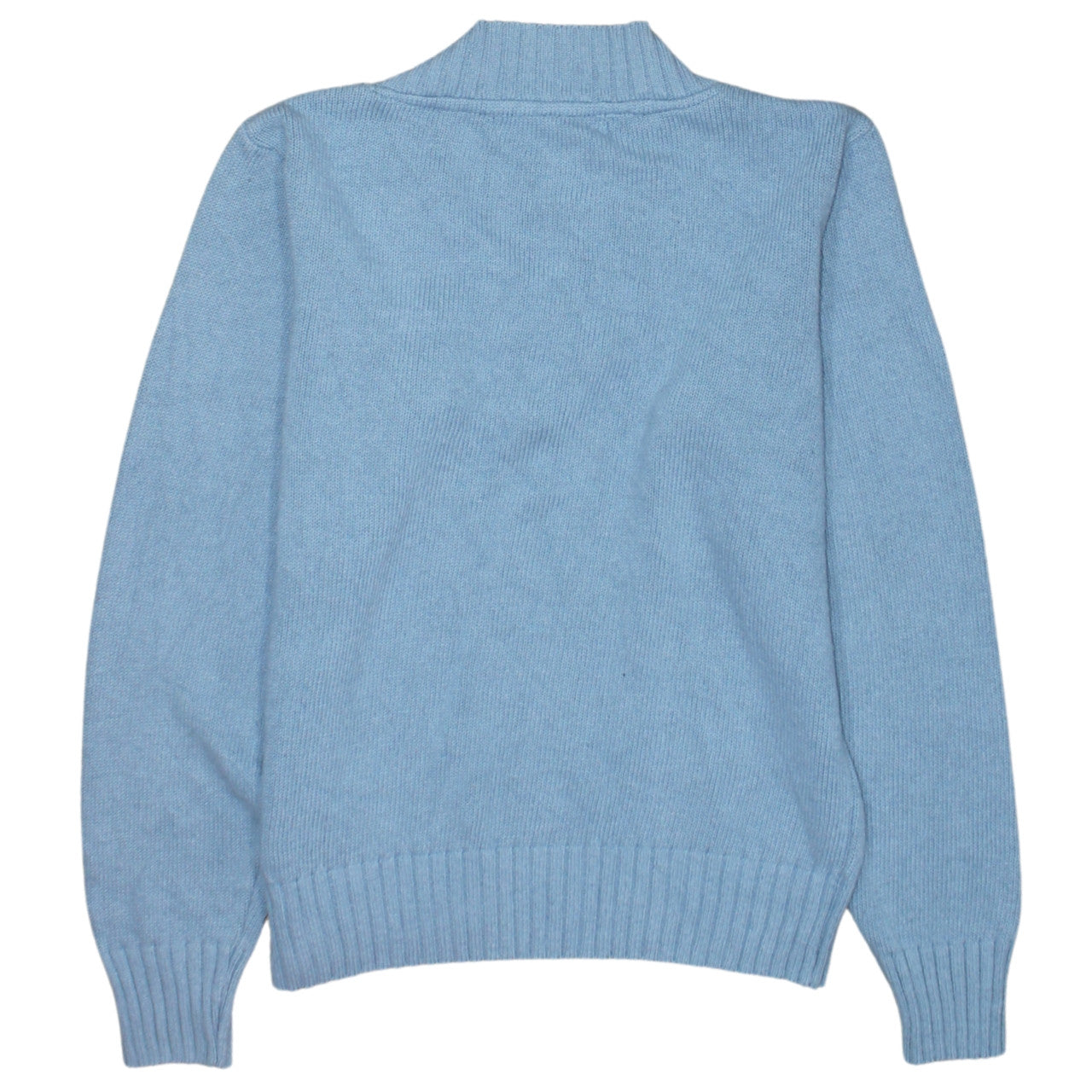 Tommy Hilfiger Women's Blue V-Neck Cotton Pullover Jumper M
