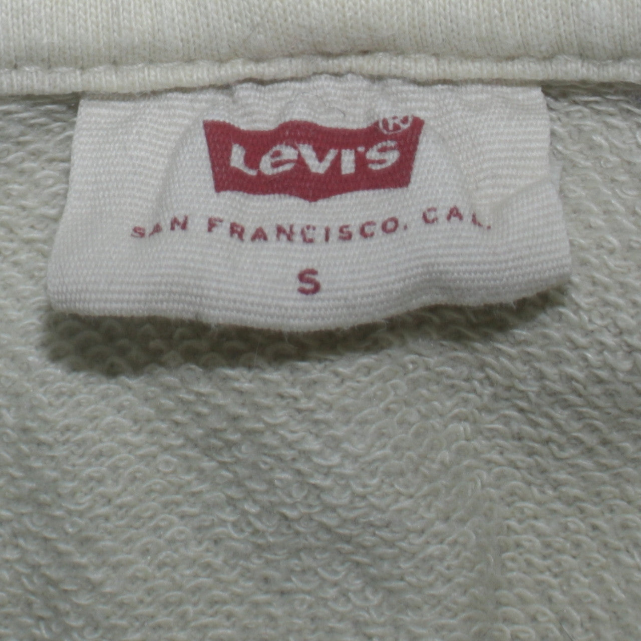 Levi's Women's Light Beige Logo Pullover Hoodie Size S