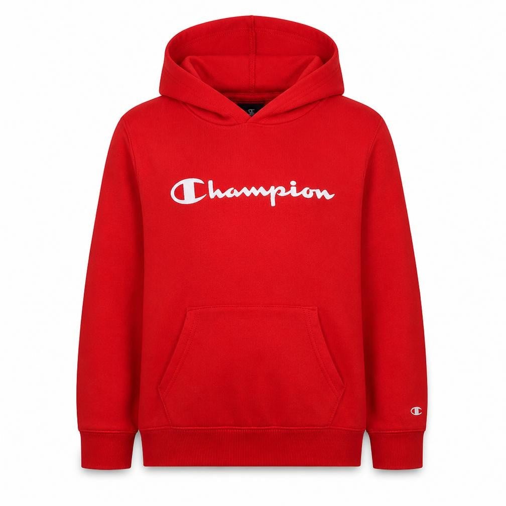 Champion Boys Red Pullover Hoodie 11-12 Years Fleece Logo Hooded Sweatshirt