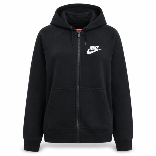 Nike Women's Black Full Zip Hoodie Small Hooded Sweatshirt