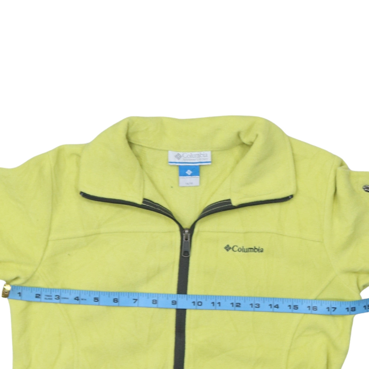 Columbia Women's Yellow Fleece Full Zip Jacket Size 14