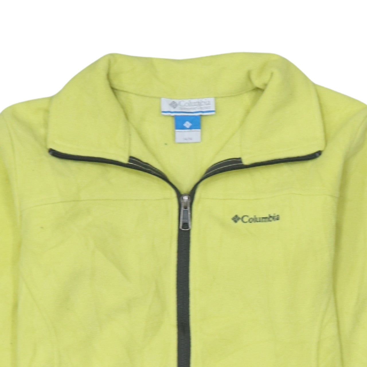 Columbia Women's Yellow Fleece Full Zip Jacket Size 14