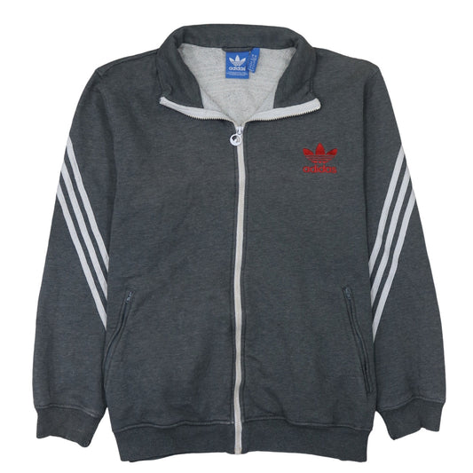 Adidas Men's Grey XL Track Jacket Full Zip Sportswear