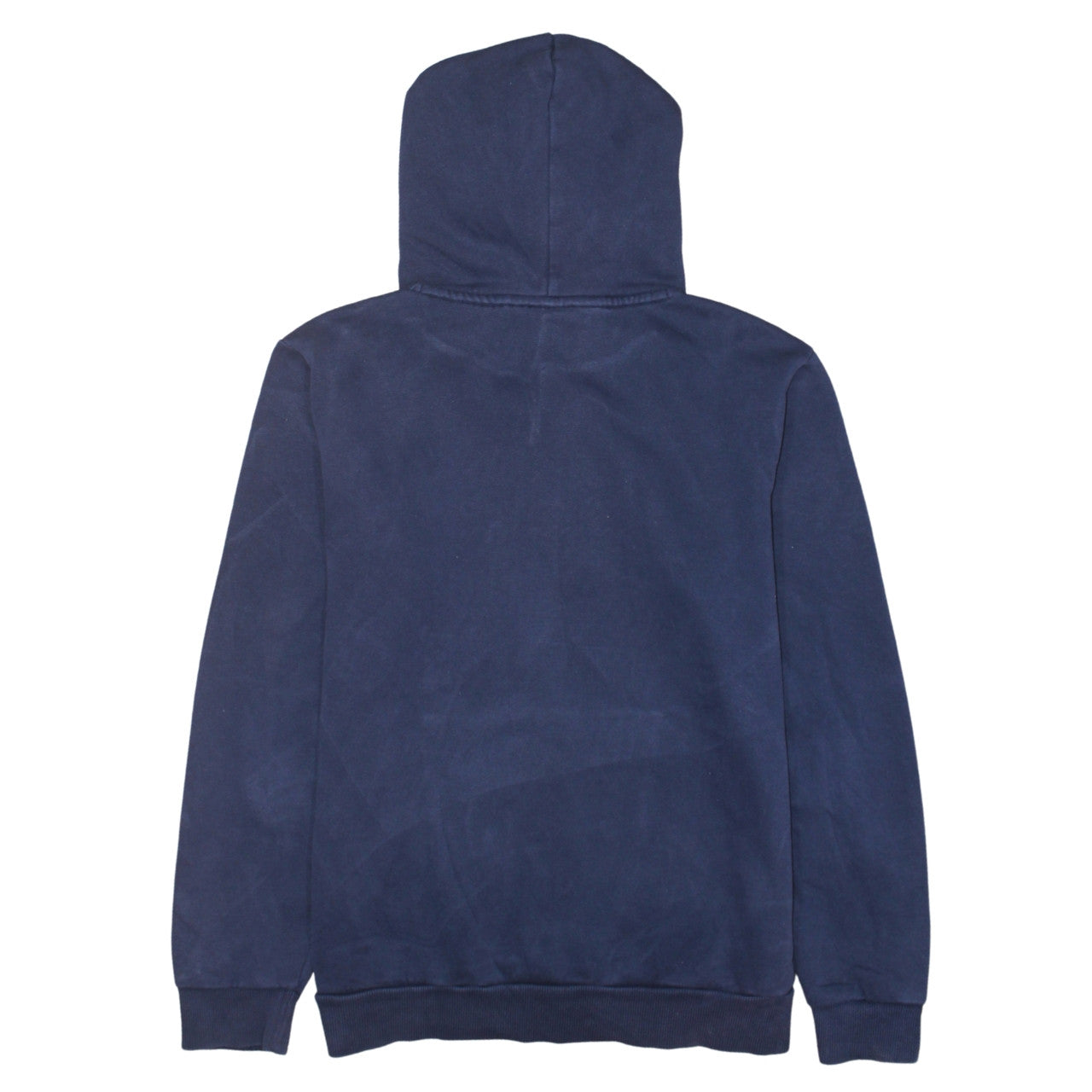 Puma Women's Navy Blue Pullover Hoodie Small Logo Print Cotton Blend