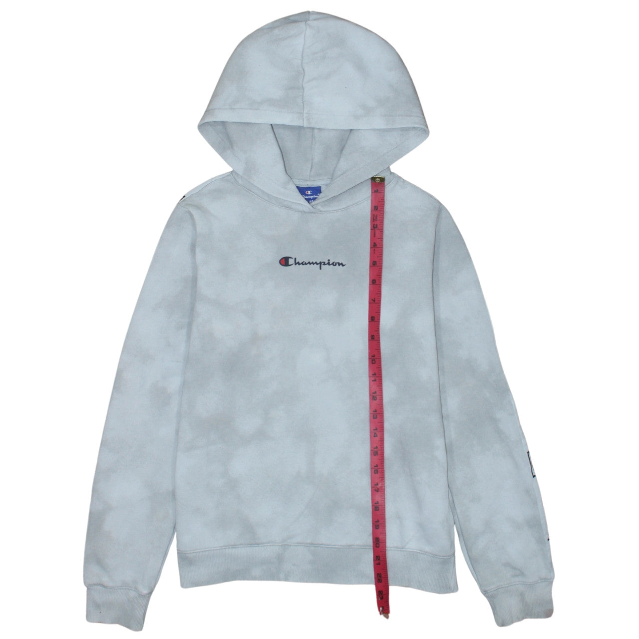Champion Boys Grey 2XL Pullover Hoodie with Logo Fleece Sweatshirt
