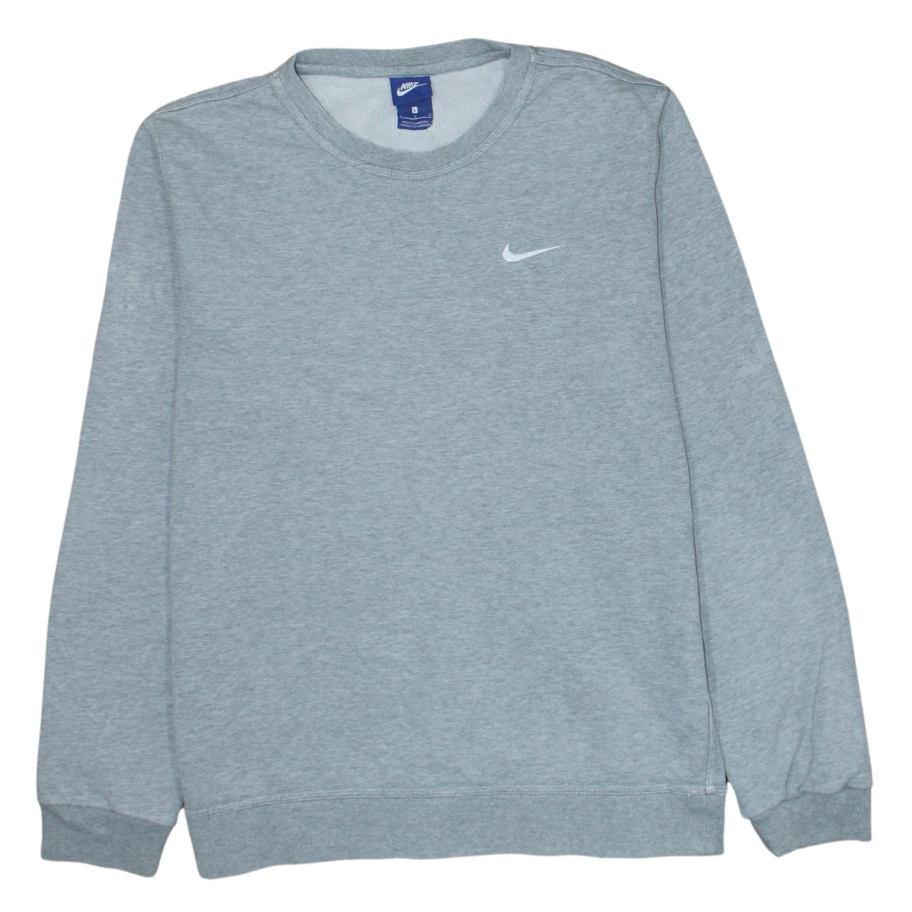 Nike Mens Grey Crew Neck Pullover Sweatshirt L