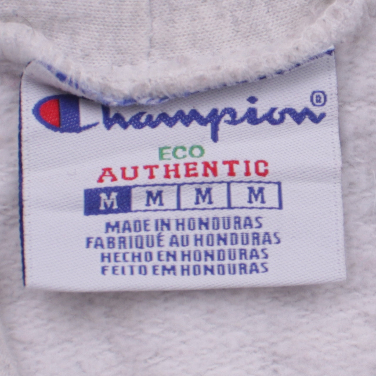 Champion Men's Grey M Pullover Fleece Hoodie Authentic Eco