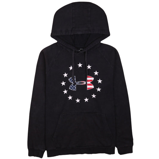 Under Armour Men’s Black Large Pullover Hoodie USA Graphic