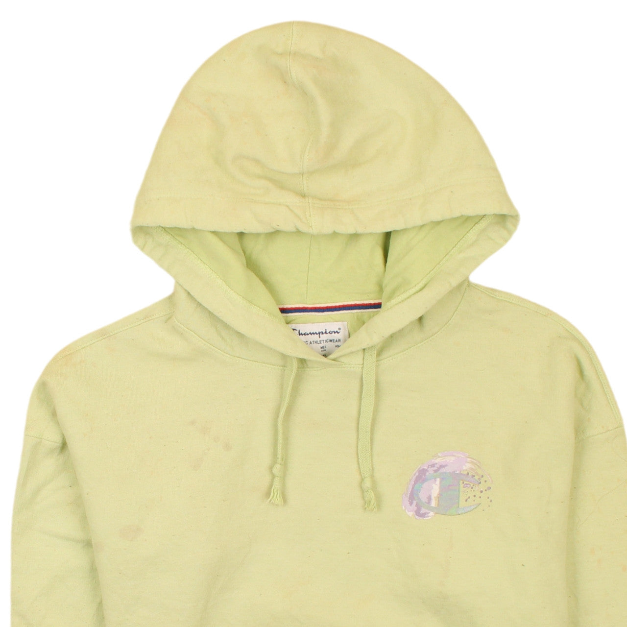 Champion Women's Yellow XS Pullover Hoodie Cotton Athleticwear