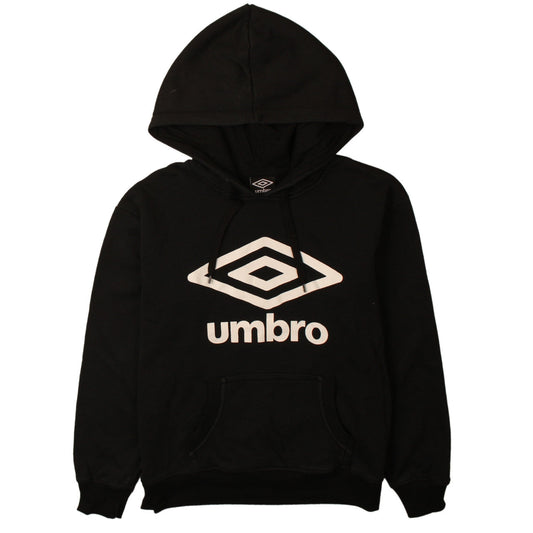 Umbro Men's Black Pullover Hoodie Small Graphic Sportswear