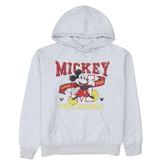 Primark Cares Women's Grey Mickey Mouse Pullover Hoodie Size S