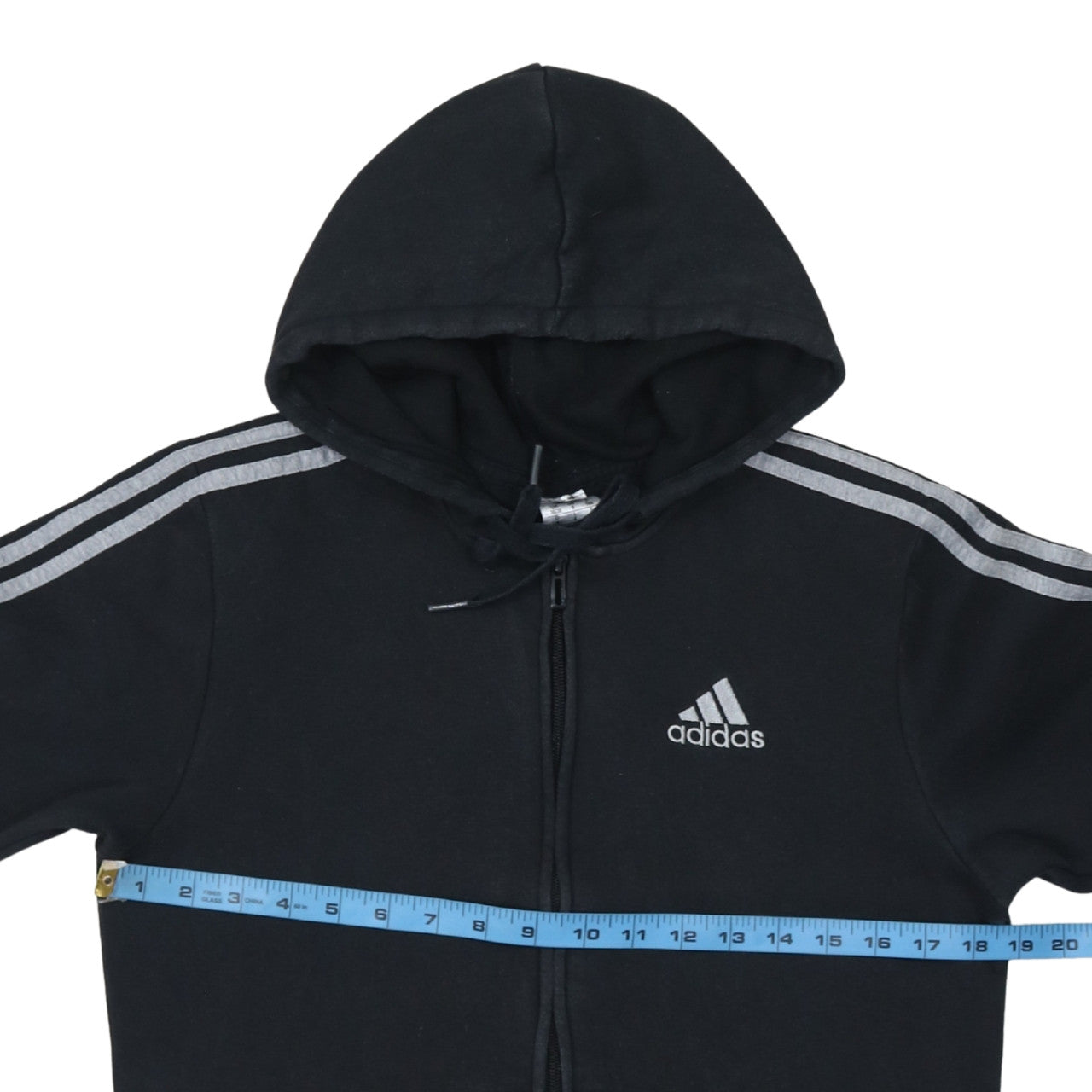 Adidas Men's Black Small Full Zip Hoodie Sweatshirt