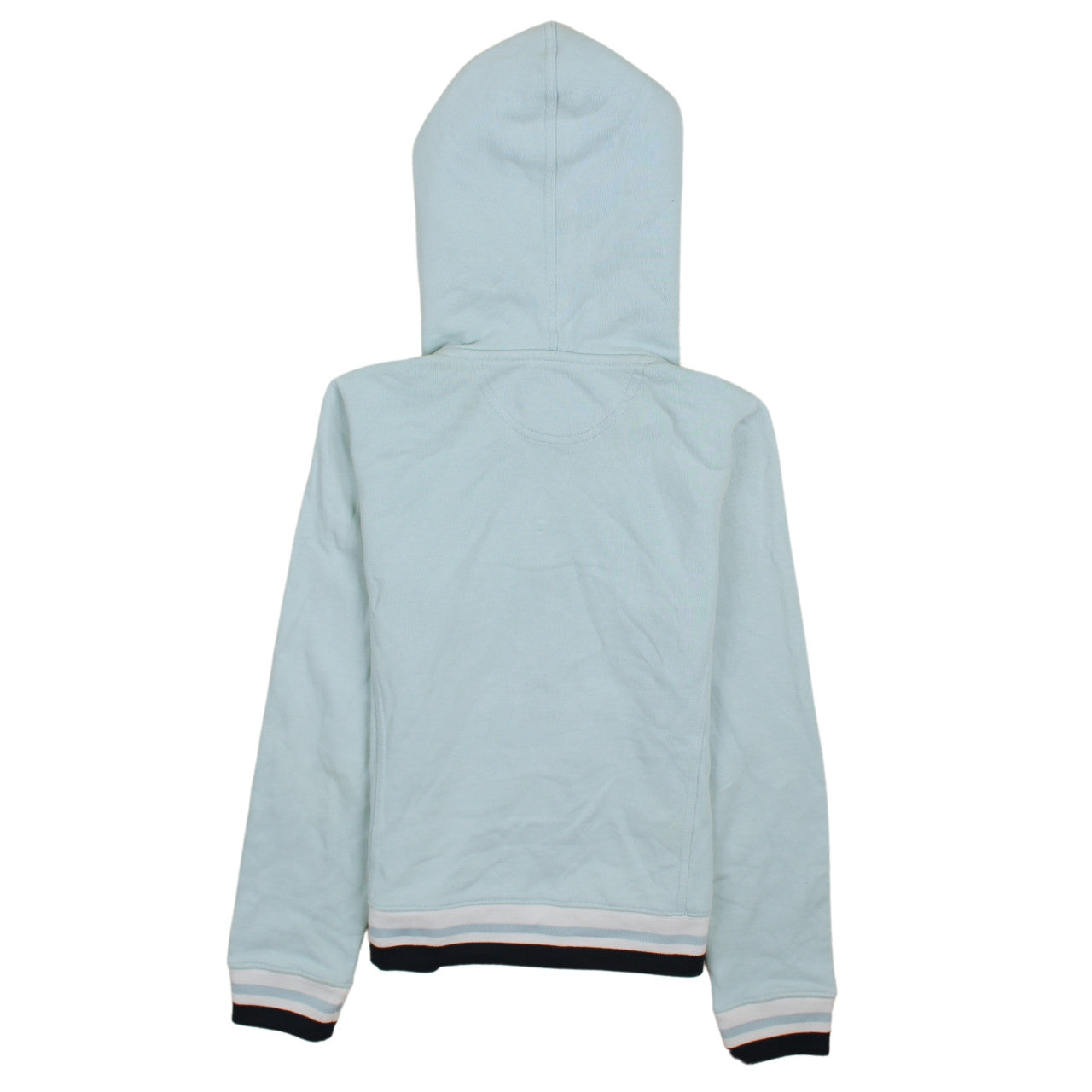 Champion Women's Light Blue Full Zip Hoodie Size S Cotton Blend