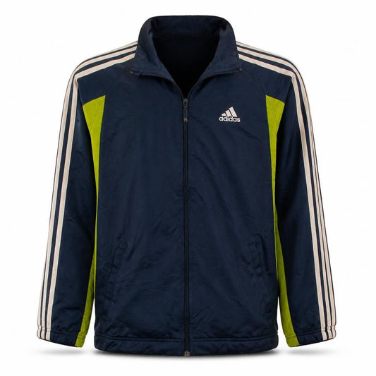 Adidas Boys Blue Track Jacket 16 Years Full Zip Sports Activewear
