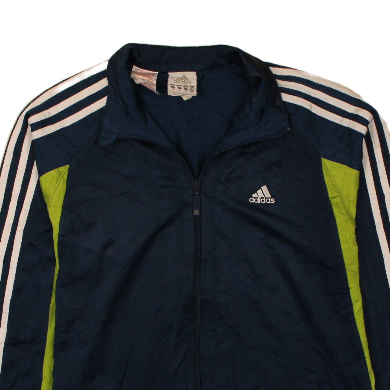 Adidas Boys Blue Track Jacket 16 Years Full Zip Sports Activewear