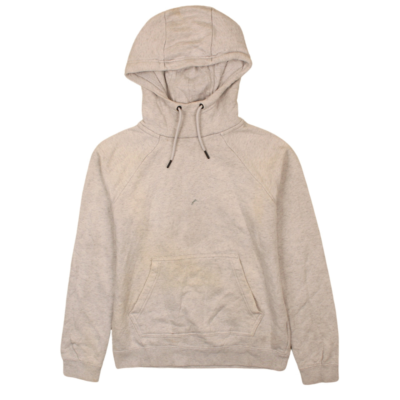Nike Men's Beige XS Pullover Hoodie Fleece Logo Sweatshirt