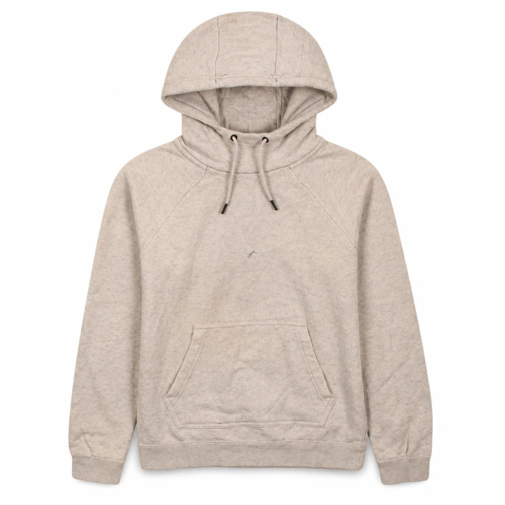 Nike Men's Beige XS Pullover Hoodie Fleece Logo Sweatshirt