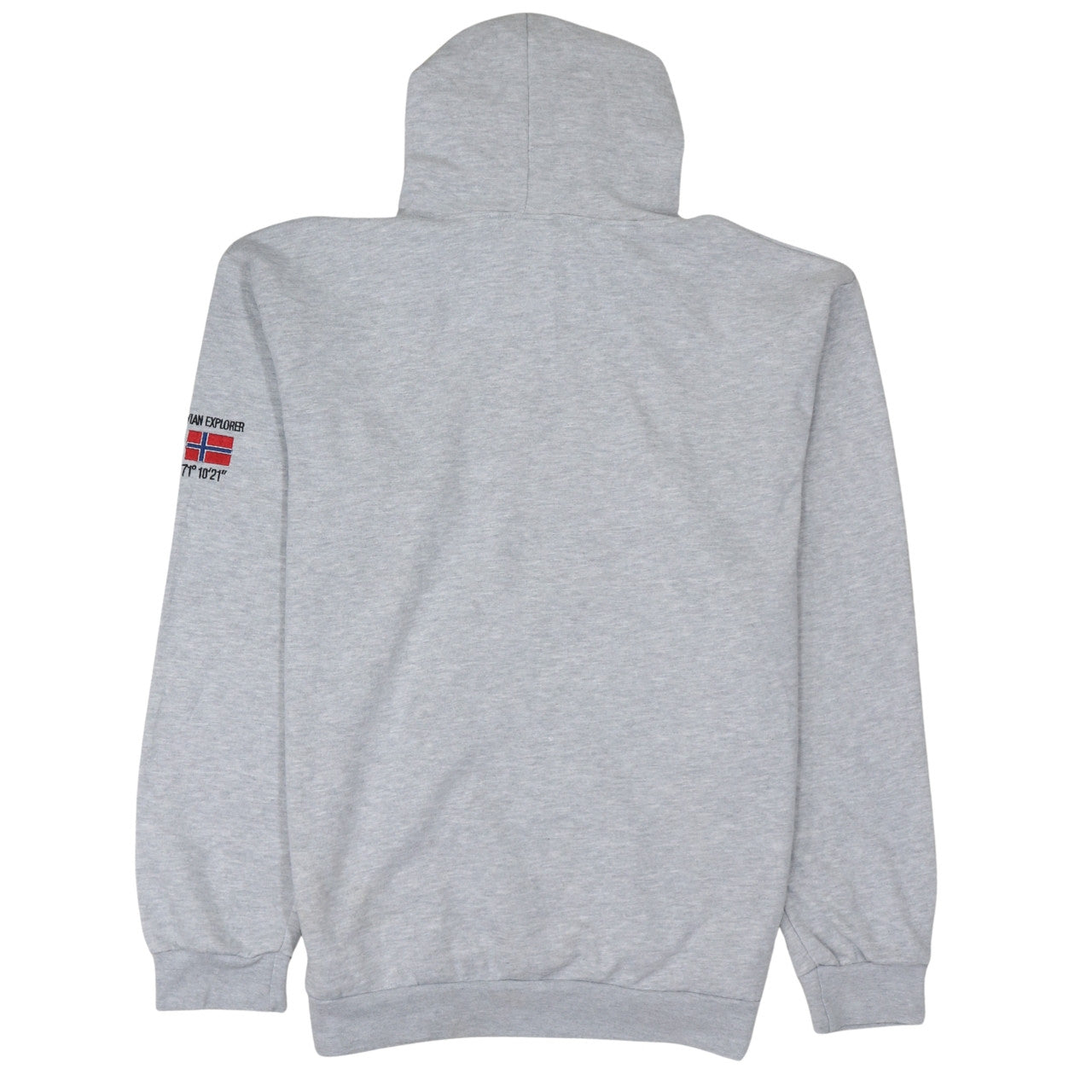 Scandinavian Explorer Mens Grey Norway Pullover Hoodie 2XL