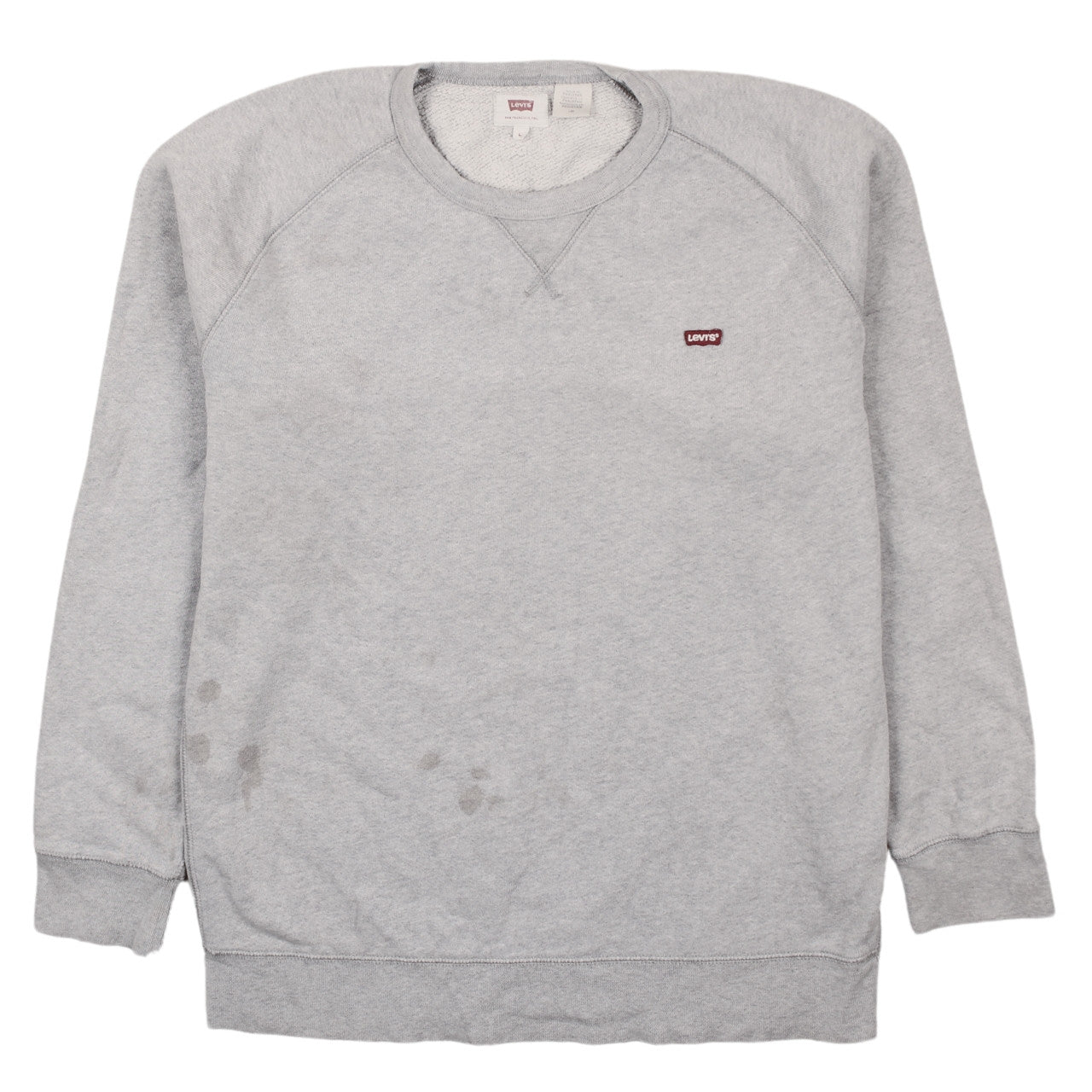 Levi's Men's Grey Crew Neck Pullover Sweatshirt Size L