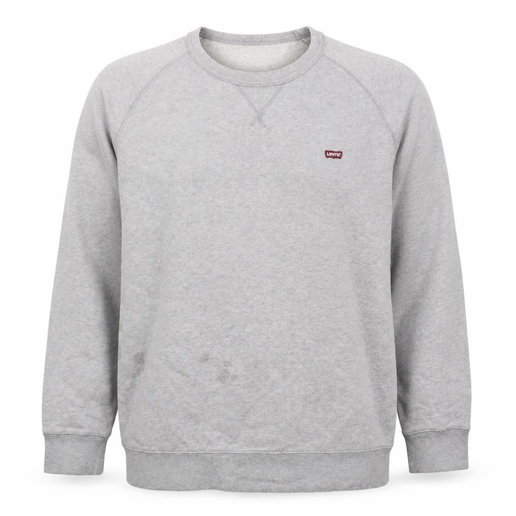 Levi's Men's Grey Crew Neck Pullover Sweatshirt Size L