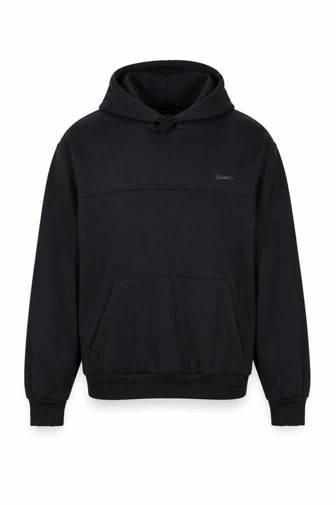 Slazenger Men's Black Pullover Hoodie Size M Fleece Sweatshirt