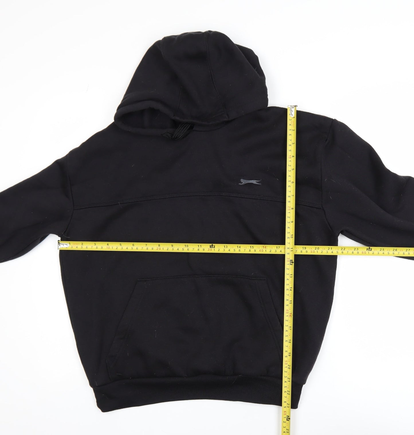 Slazenger Men's Black Pullover Hoodie Size M Fleece Sweatshirt