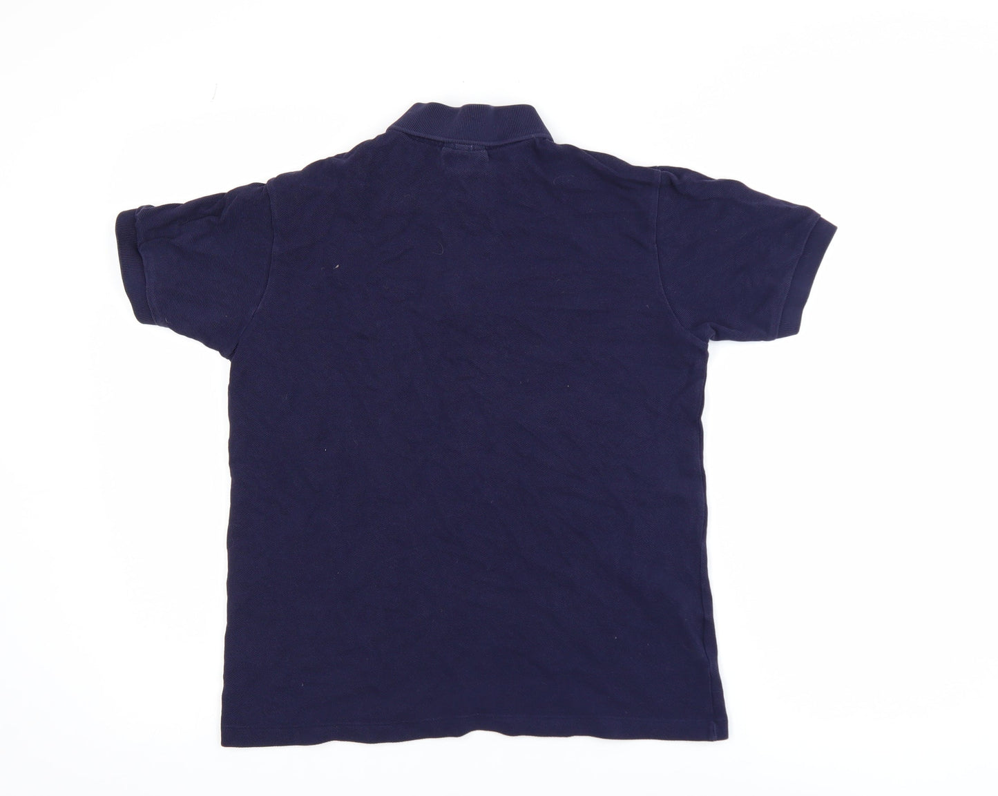 Lacoste Boys Blue Polo Shirt 16 Years Cotton Short Sleeve Logo Top