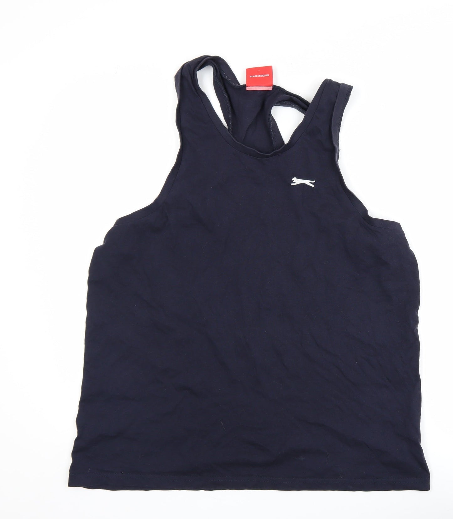 Slazenger Men's Blue Athletic Tank Top L Lightweight Cotton