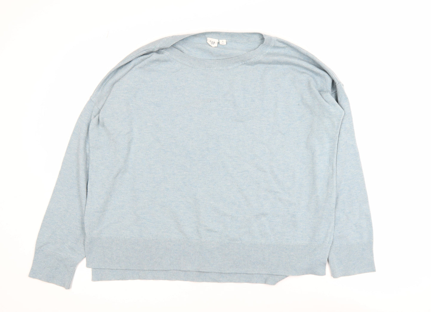 GAP Women’s Blue Cotton Crew Neck Pullover Jumper XL