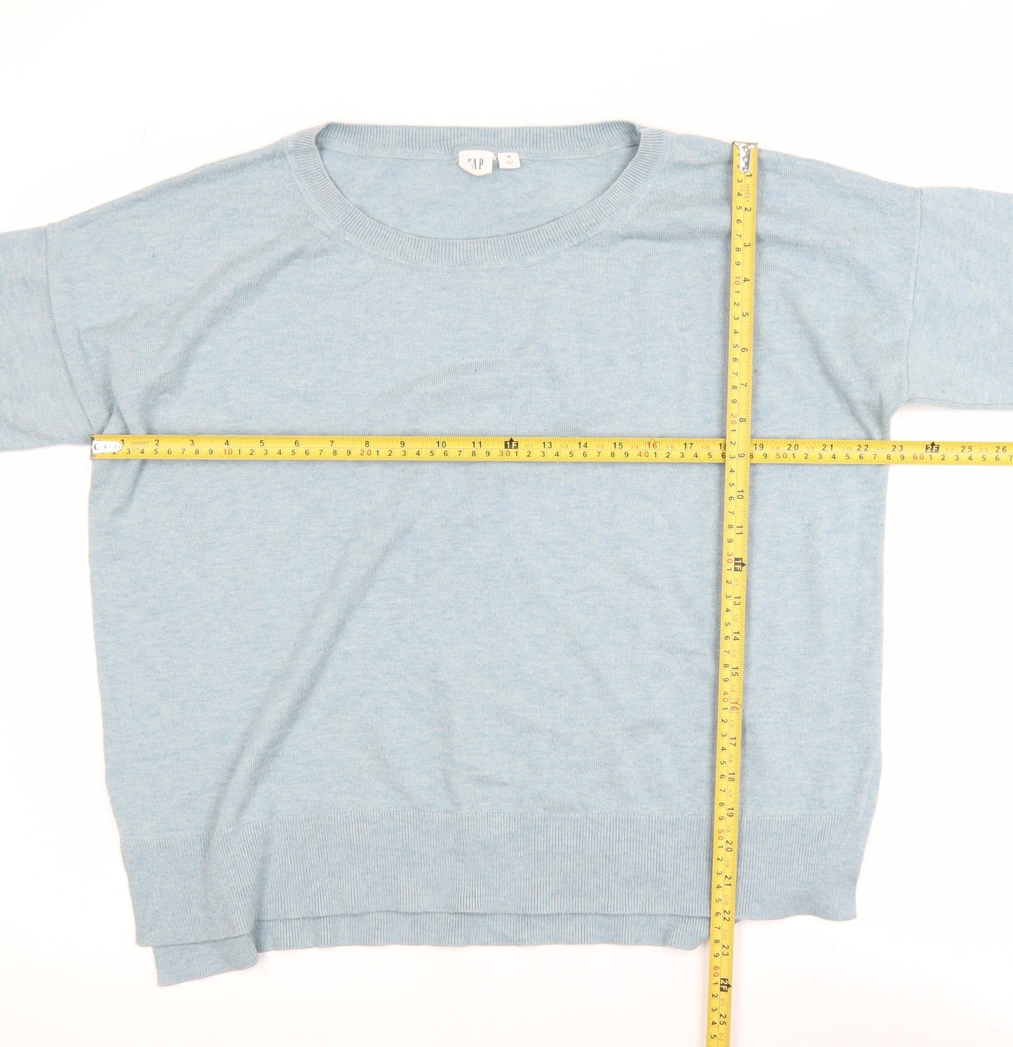 GAP Women’s Blue Cotton Crew Neck Pullover Jumper XL
